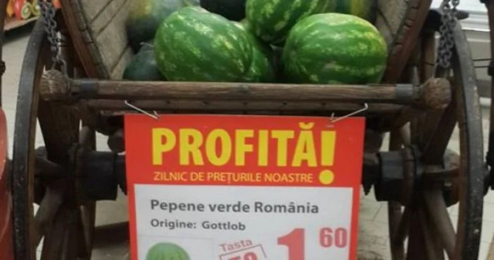 Lubeniţă în supermarket