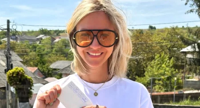 Andreea Perju iese la vot pentru generațiile viitoare foto: Instagram