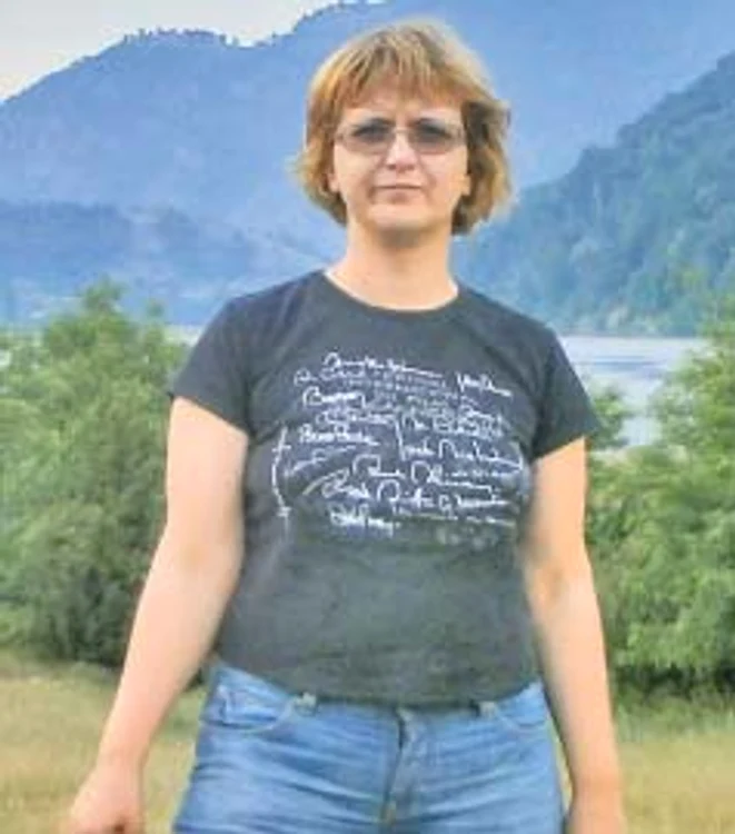 Sorana Burcuşel, la munte, unde se relaxează deseori