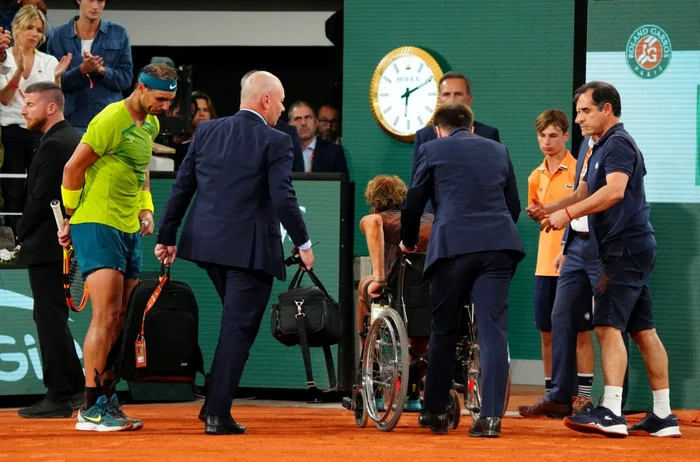 Alexander Zverev in carucior FOTO Profimedia
