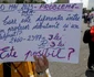 Protestul organizat de sindicaliștii din domeniul educației și susținătorii acestora în Piața Victoriei din București. FOTO Inquam Photos / Octav Ganea