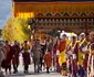 Regina Jetsun Pema cu Prințul Ugyen Wangchuck și Regele Jigme Khesar Namgyel Wangchuck de Ziua Națională a statului Bhutan. FOTO: Casa Regală din Bhutan