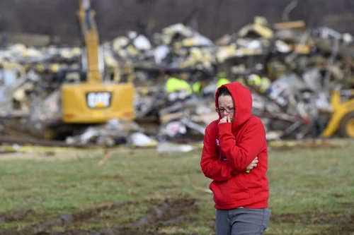 Distrugeri tornada  Kentucky America FOTO AFP