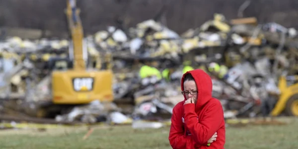 Distrugeri tornada  Kentucky America FOTO AFP
