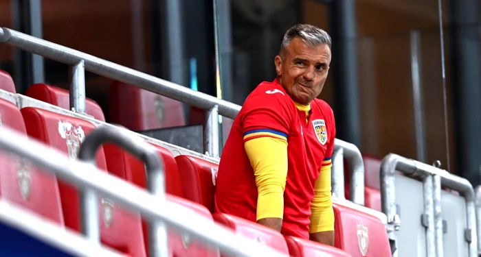 Daniel Pancu a văzut meciul cu Italia din tribună, fiind suspendat. Foto Profimedia