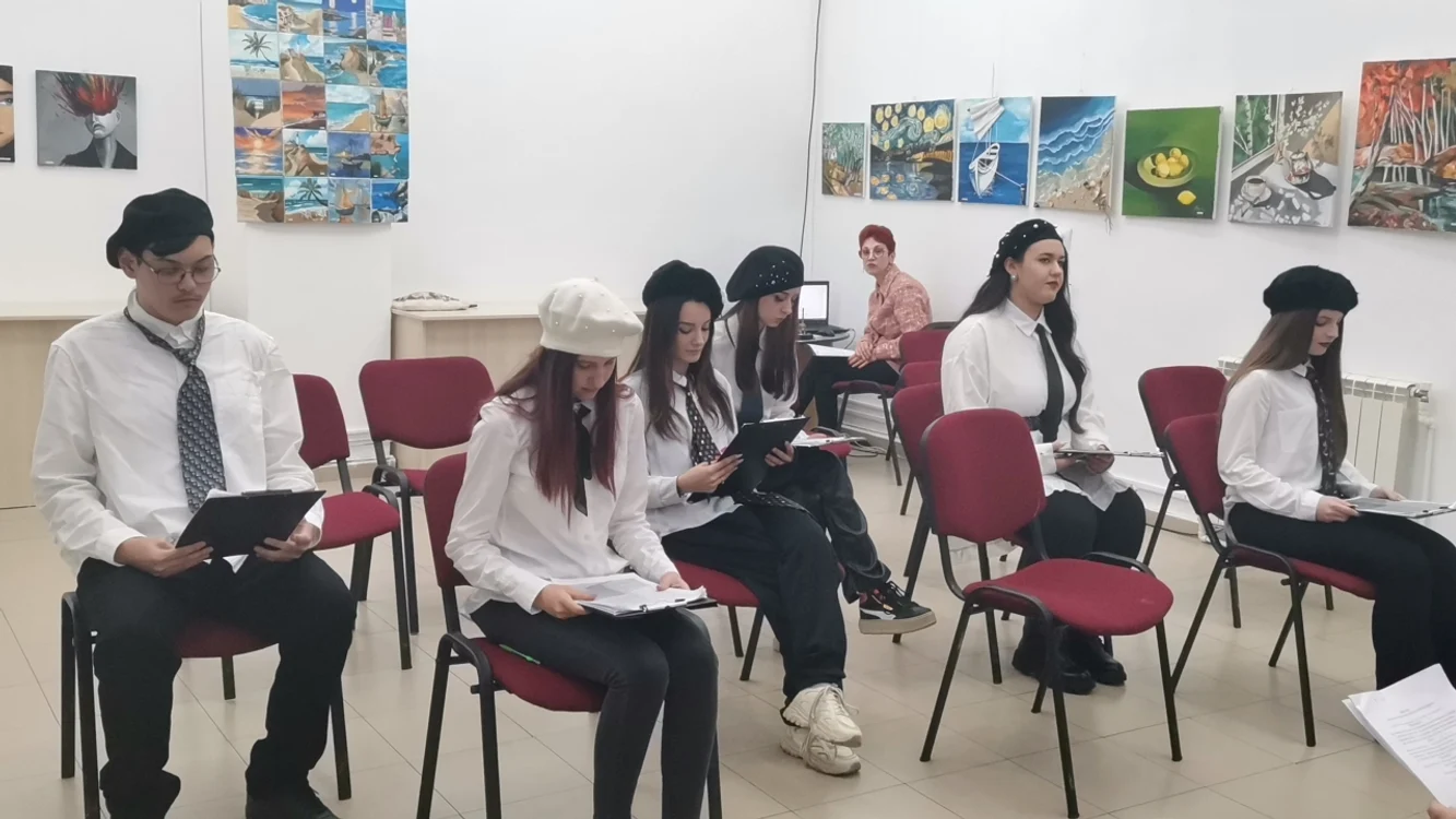 „Lecția de teatru” la Biblioteca Județeană FOTO: Alina Mitran