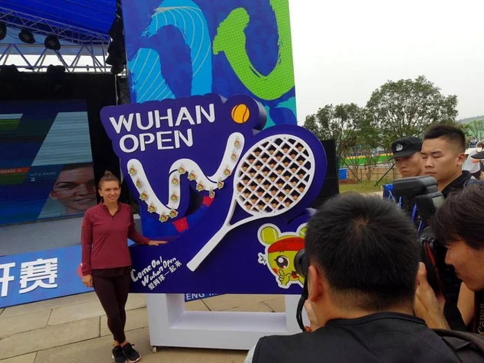 Simona Halep la Wuhan