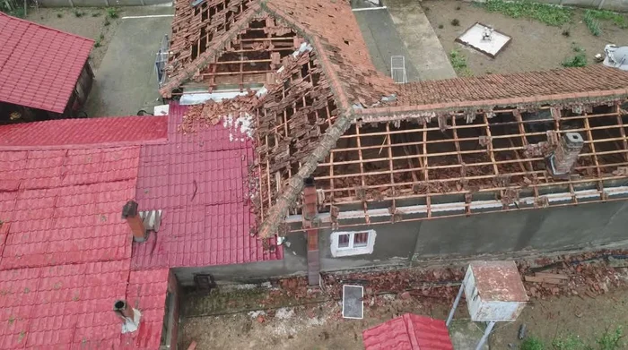 Grindina a făcut prăpăd în Mehedinți FOTO: Radioteleviziunea Severin