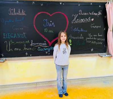 Iris Anna, strănepoata Regelui Mihai și fiica cea mare a lui Nicolae al României, la 10 ani. FOTO: Facebook