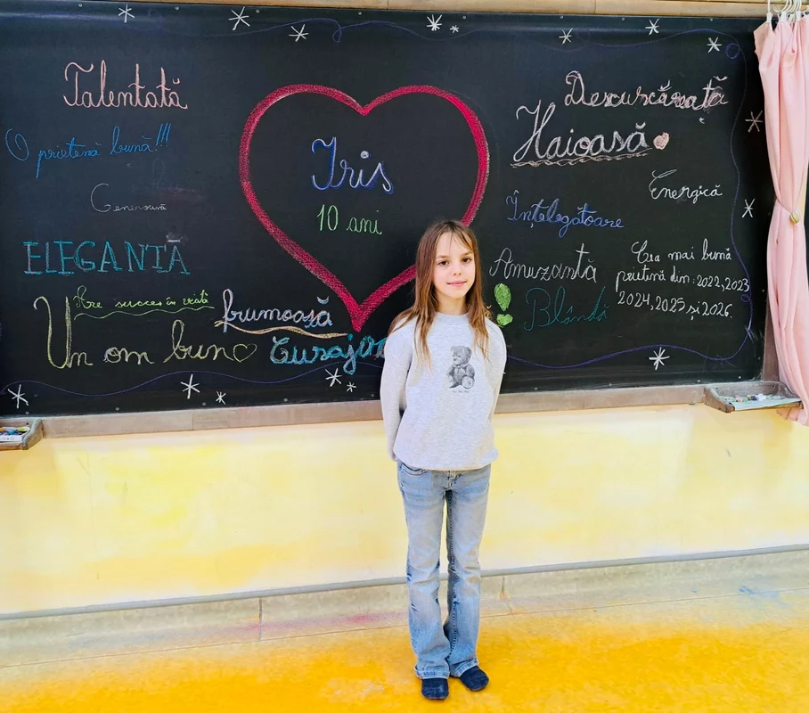 Iris Anna, strănepoata Regelui Mihai și fiica cea mare a lui Nicolae al României, la 10 ani. FOTO: Facebook