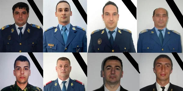 Cei 8 militari morţi în prăbuşirea elicopterului IAR 330-Puma şi a avionului MiG-21 LanceR în Dobrogea Sursa MApN