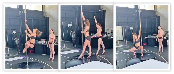 
    Jennifer Lopez se antrenează  cu o campioană de dans la bară  