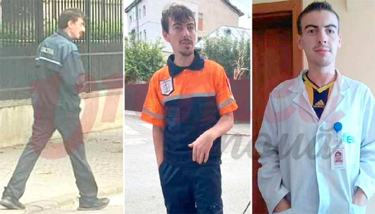 Marcel Gheorghiu în ipostazele de poliţist, ambulanţier şi medic FOTO vremeanoua.ro