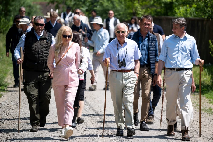 Regele Charles, la plimbare în Valea Zălanului, 3 iunie 2023 Foto AFP