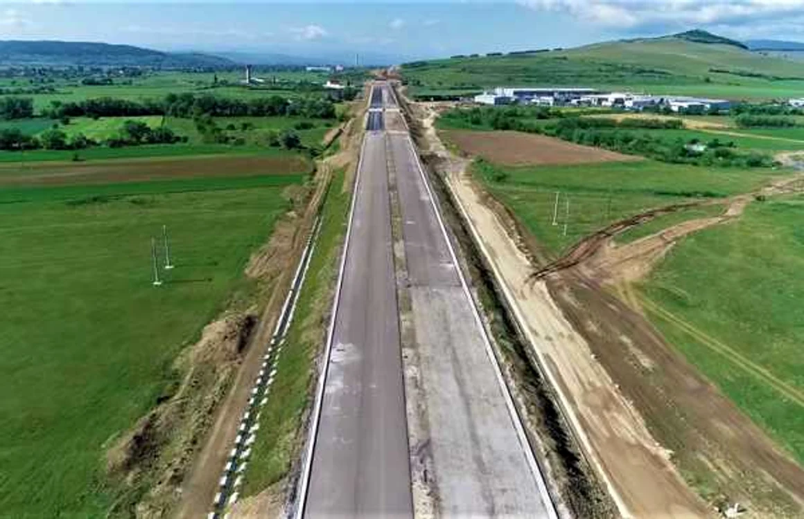 Stadiul autostrăzii Sebeş - Turda pe lotul 2