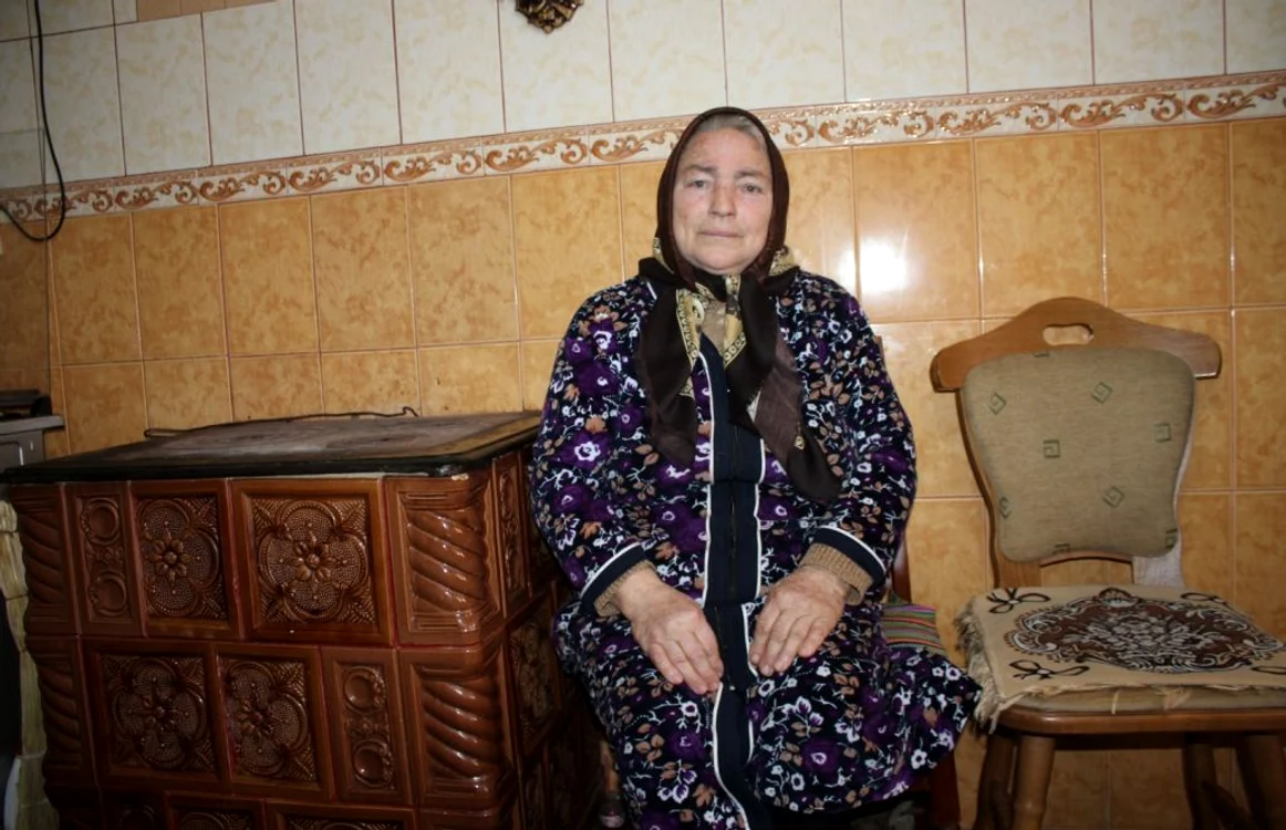 Tanti Maria, din localitatea botoşăneană Ungureni, o victimă a sistemului de pensii FOTO C. Zamfirache