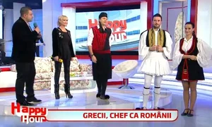 Cătălin Măruţă a îmbrăcat straie tradiţionale elene de ziua Greciei  (captură Pro TV) jpeg