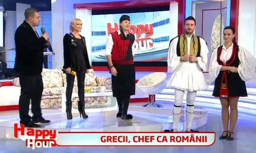 Cătălin Măruţă a îmbrăcat straie tradiţionale elene de ziua Greciei  (captură Pro TV) jpeg