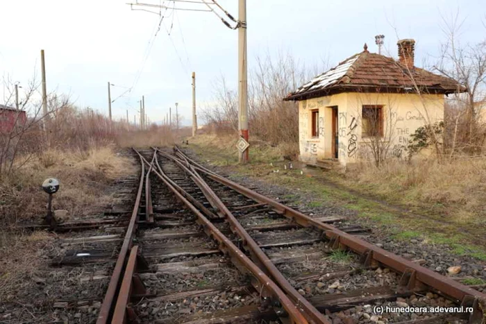 gara hunedoarei si calea ferata hunedoara simeria foto daniel guta adevarul