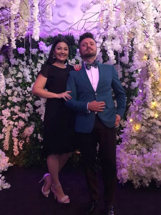Gabriela Cristea și Tavi Clonda, la nunta Adelinei Pestrițu cu Virgil Șteblea
