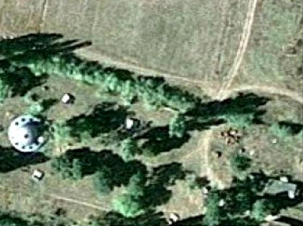 OZN fotografiat lângă Timişoara cu Google Earth 3