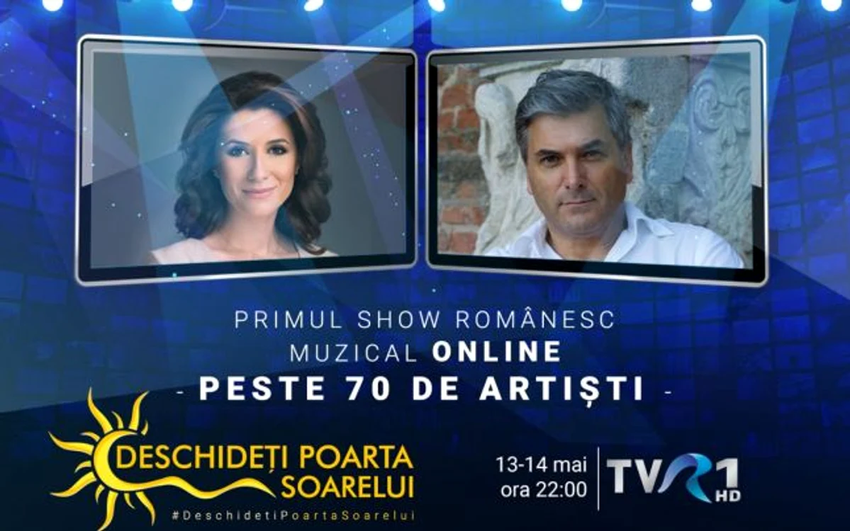 Iuliana Tudor şi Mircea Radu, gazdele show-ului „Deschideţi poarta soarelui“ FOTO TVR
