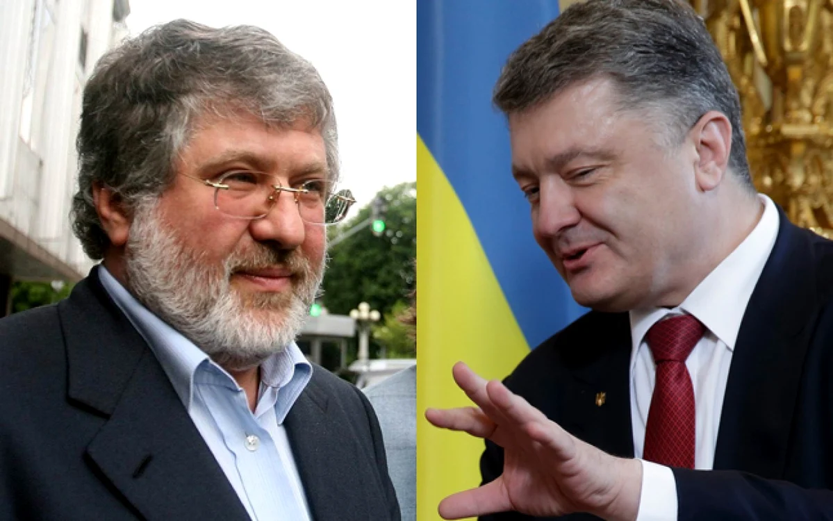 Decizia de a schimba legal privatizările trecute poate indica că Poroşenko (dreapta) şi Kolomoiski (stânga) au ajuns la un fel de acord, cel puţin pentru viitorul apropiat