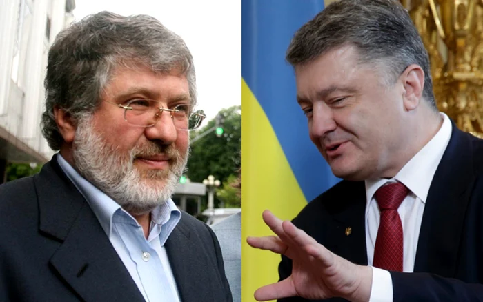 Decizia de a schimba legal privatizările trecute poate indica că Poroşenko (dreapta) şi Kolomoiski (stânga) au ajuns la un fel de acord, cel puţin pentru viitorul apropiat