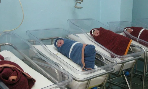 Acum, în maternitate, sunt trei bebeluşi dolofani