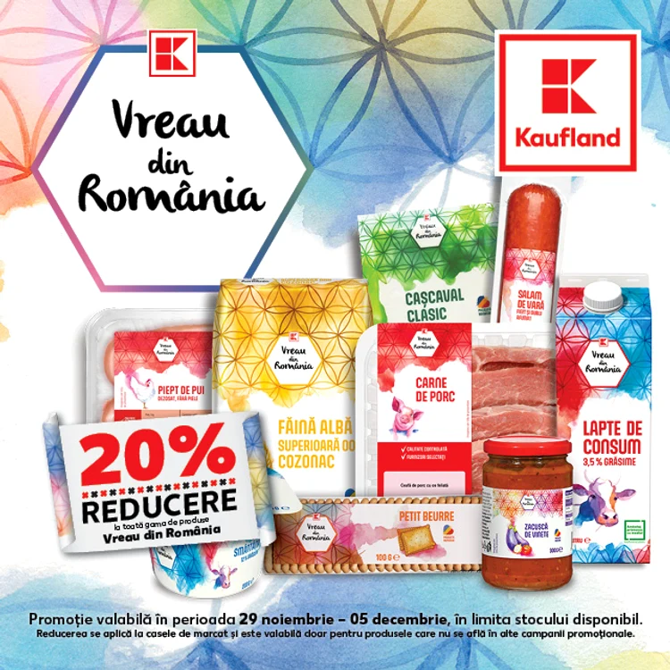  Sărbătorește Ziua Națională cu produse românești de la Kaufland
