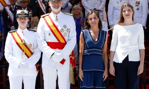 Regele Felipe, Regina Letizia, Prințesa Leonor și Infanta Sofia foto profimedia (2) jpg