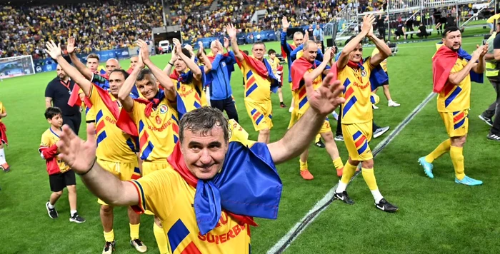 Gică Hagi sau bucuria de a juca fotbal. Foto Facebook