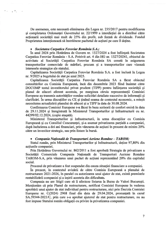 Documentul privind listarea la bursă a unor companii de stat 7 jpg
