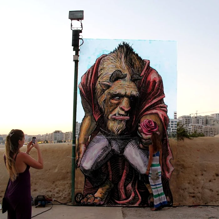 WD (Wild Drawing) este artistul din spatele unora dintre cele mai frumoase picturi murale jpeg