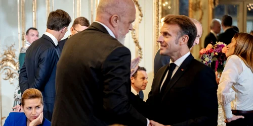 Edi Rama și Emmanuel Macron FOTO AFP
