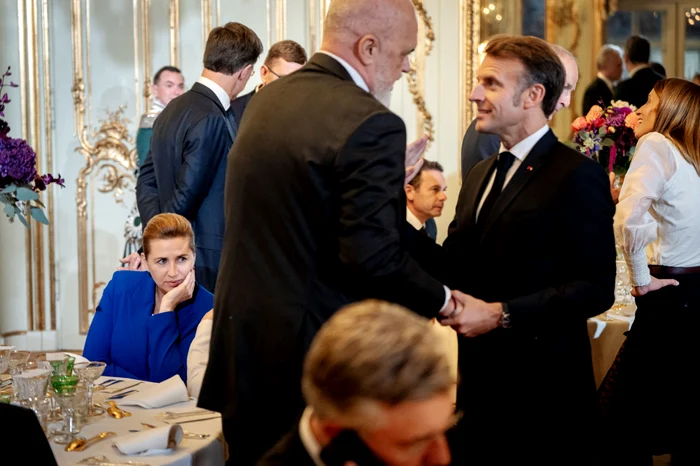 Edi Rama și Emmanuel Macron FOTO AFP