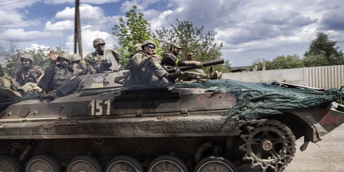 Soldați ucraineni în apropiere de Liman FOTO Profimedia