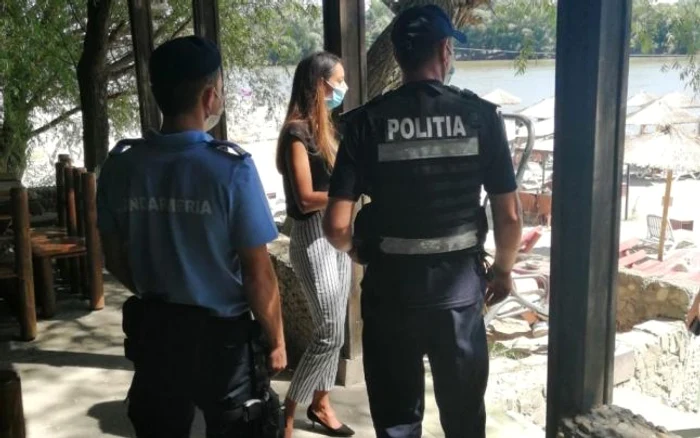 Poliţia a descins şi pe plajă FOTO IPJ Călăraşi