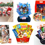 Cadouri dulci pentru copii Moș Nicolae și Crăciun 2025 – Pachete festive eMAG sub 50 lei Colaj eMAG jpg