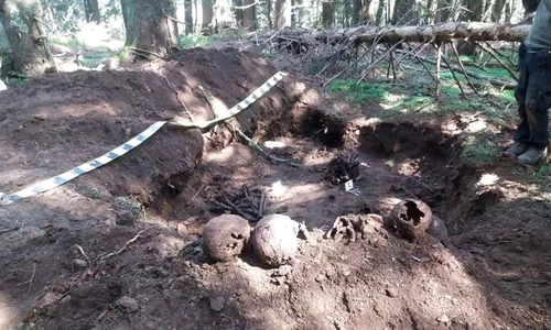 O groapă comună din Primul Război Mondial, descoperită la Predeal jpeg