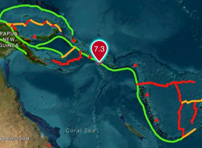 Cutremurul a avut loc în Insulele Solomon. FOTO via Agerpres