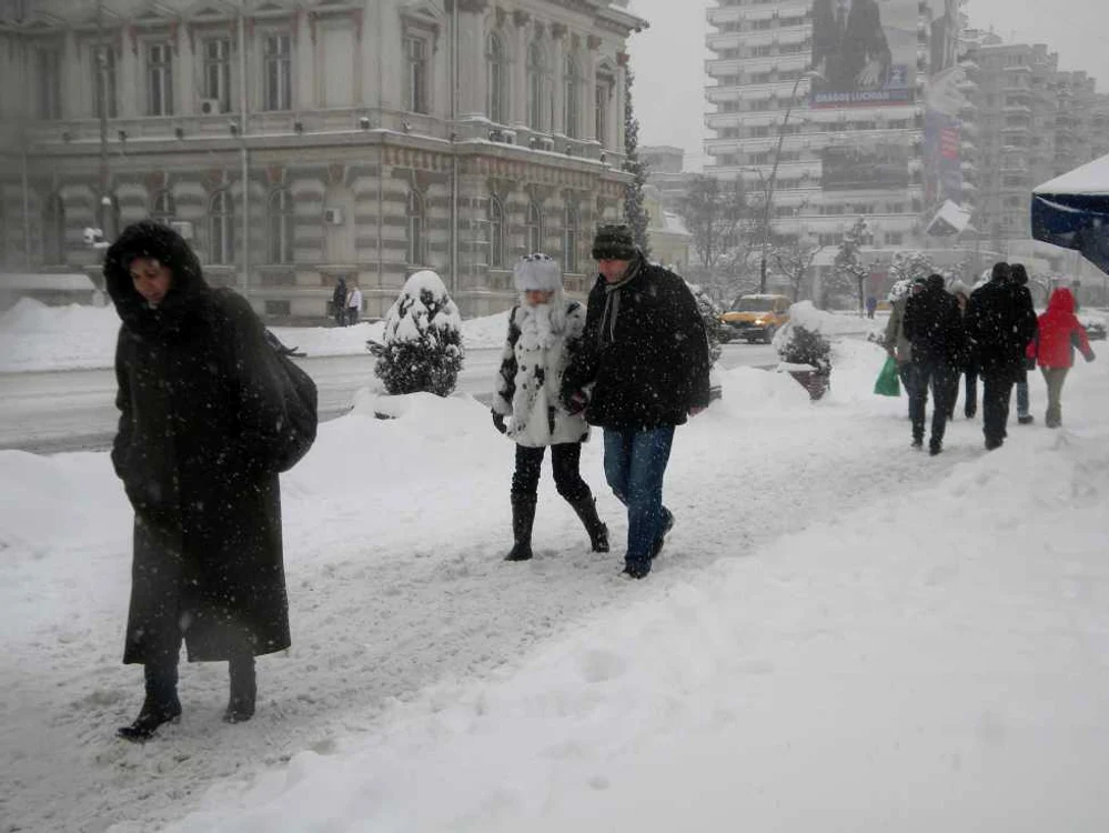 Iarnă în Bacău