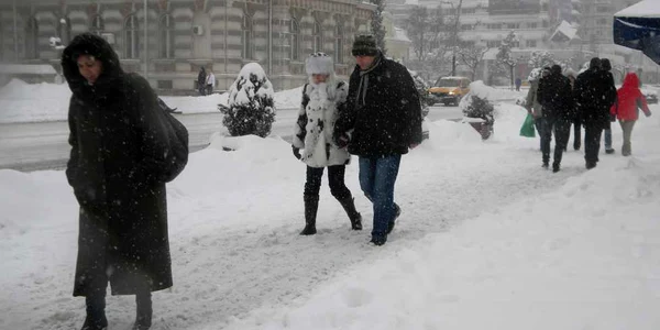 Iarnă în Bacău