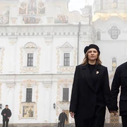 Volodimir Zelenski și soția sa, Olena FOTO AFP