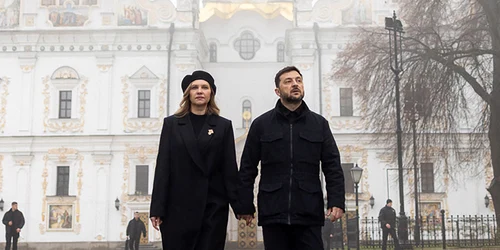 Volodimir Zelenski și soția sa, Olena FOTO AFP