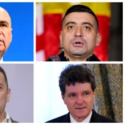 Ilie Bolojan, George Simion, Sorin Grindeanu, Nicușor Dan / FOTO Mediafax Foto