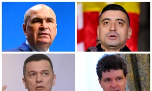 Ilie Bolojan, George Simion, Sorin Grindeanu, Nicușor Dan / FOTO Mediafax Foto