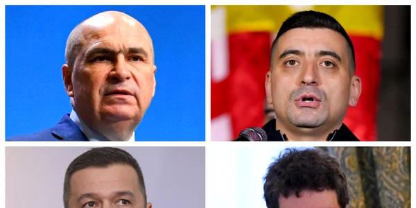 Ilie Bolojan, George Simion, Sorin Grindeanu, Nicușor Dan / FOTO Mediafax Foto