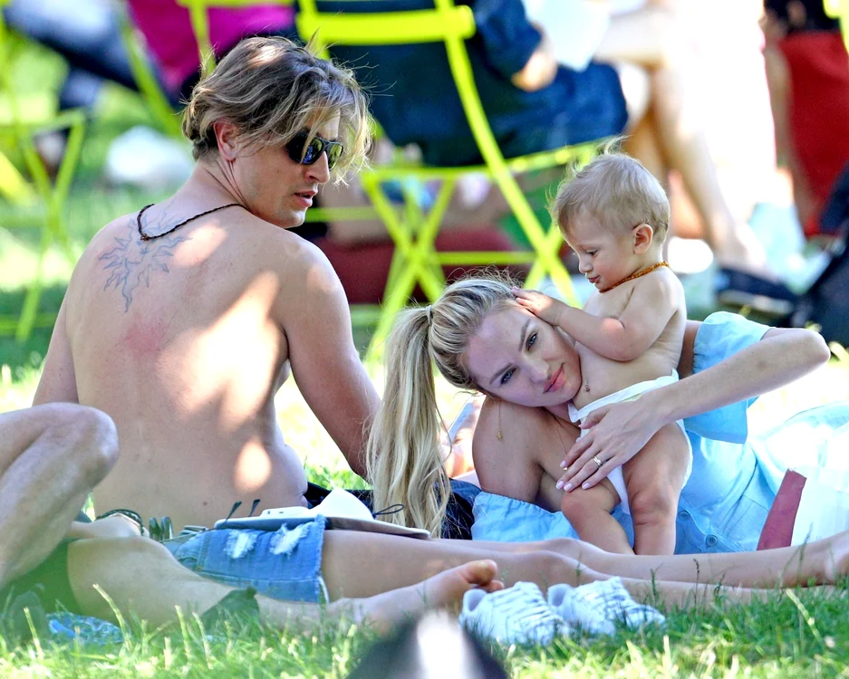 *EXCLUSIVE* Candice Swanepoel and family enjoy a day at a park in NYC jpeg
