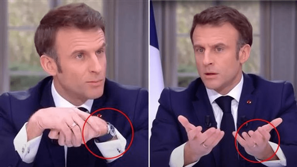 Cum a scăpat Macron de ceasul de lux într-un interviu. Gestul i-a înfuriat pe protestatari VIDEO